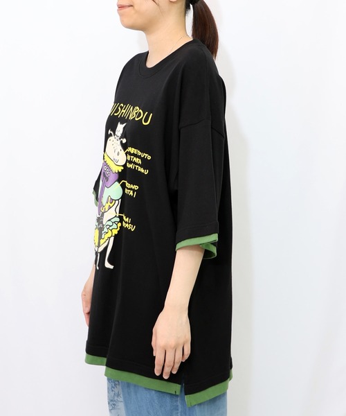 Parity 352128：パリティのネコとモンスター「くいしんぼう」Tシャツ ScoLar Parity（スカラーパリティ）の「352128：パリティのネコと