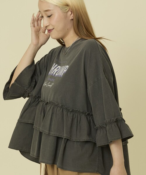 イエナ　ティアードフリル　カットソー　今期物 イエナ ティアードフリル カットソー 今期物