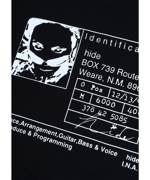 MEDICOM TOY(メディコムトイ)の「VINYL by Amplifier “hide” TEE "PSYENCE"(Tシャツ/カットソー・メンズ・ブラック/ホワイト・X-LARGE/LARGE/MEDIUM/SMALL)」の5枚目の写真
