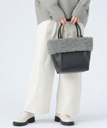 BEAMS HEART | ムートンボア スクエア バッグ(トートバッグ)