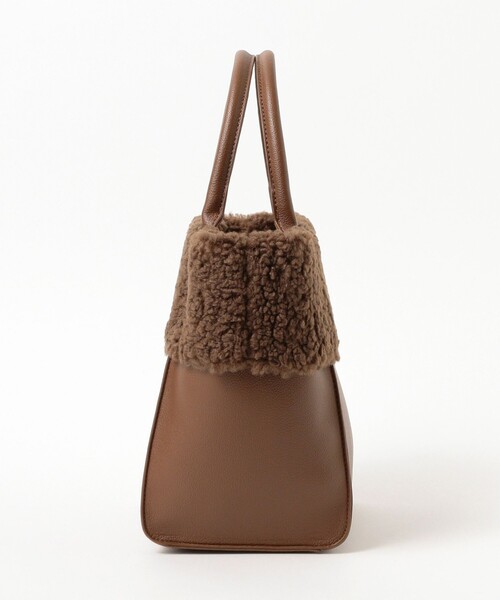 BEAMS HEART（ビームスハート）の「ムートンボア スクエア バッグ（トートバッグ・レディース・ブラウン/ブラック・ONE SIZE）」の9枚目の写真