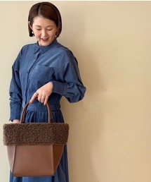 BEAMS HEART | ムートンボア スクエア バッグ(トートバッグ)