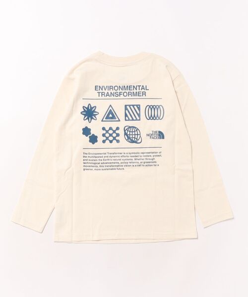 THE NORTH FACE（ザノースフェイス）の「THE NORTH FACE/ザ・ノース・フェイス キッズ ロンT バックプリント NTJ82533（Tシャツ/カットソー・キッズ・ダークオリーブ/キナリ/コーラル・160cm/150cm/140cm/130cm）」の4枚目の写真