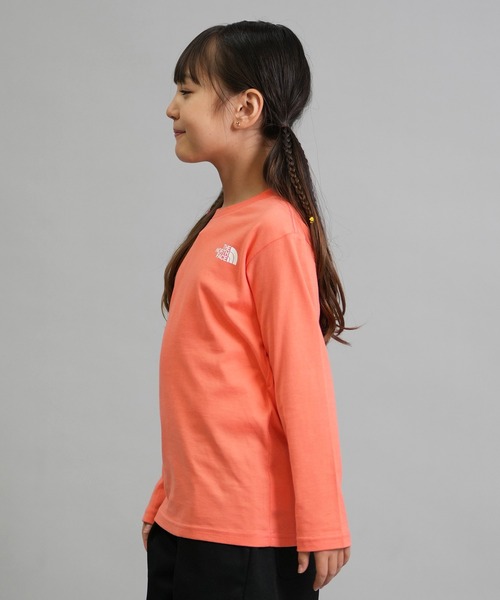 THE NORTH FACE（ザノースフェイス）の「THE NORTH FACE/ザ・ノース・フェイス キッズ ロンT バックプリント NTJ82533（Tシャツ/カットソー・キッズ・ダークオリーブ/キナリ/コーラル・160cm/150cm/140cm/130cm）」の20枚目の写真