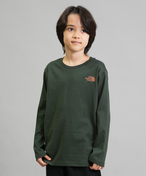 THE NORTH FACE（ザノースフェイス）の「THE NORTH FACE/ザ・ノース・フェイス キッズ ロンT バックプリント NTJ82533（Tシャツ/カットソー・キッズ・ダークオリーブ/キナリ/コーラル・160cm/150cm/140cm/130cm）」の13枚目の写真