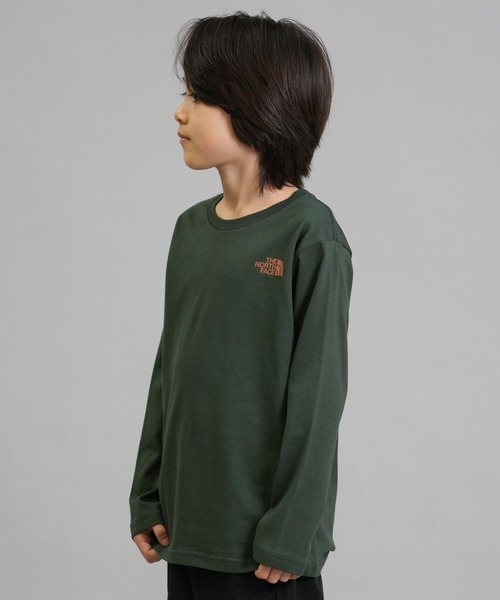 THE NORTH FACE（ザノースフェイス）の「THE NORTH FACE/ザ・ノース・フェイス キッズ ロンT バックプリント NTJ82533（Tシャツ/カットソー・キッズ・ダークオリーブ/キナリ/コーラル・160cm/150cm/140cm/130cm）」の14枚目の写真