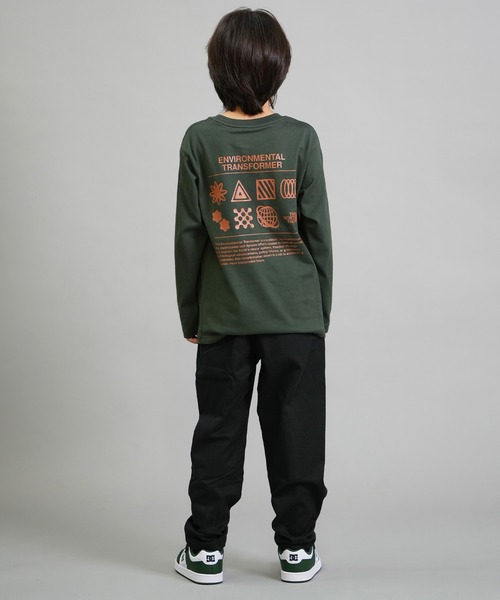 THE NORTH FACE（ザノースフェイス）の「THE NORTH FACE/ザ・ノース・フェイス キッズ ロンT バックプリント NTJ82533（Tシャツ/カットソー・キッズ・ダークオリーブ/キナリ/コーラル・160cm/150cm/140cm/130cm）」の17枚目の写真