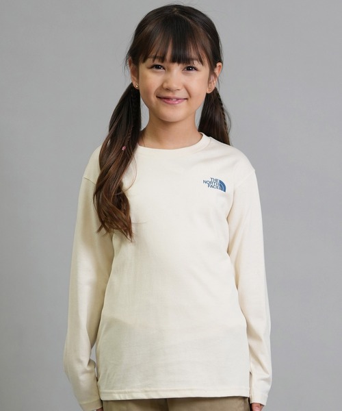 THE NORTH FACE（ザノースフェイス）の「THE NORTH FACE/ザ・ノース・フェイス キッズ ロンT バックプリント NTJ82533（Tシャツ/カットソー・キッズ・ダークオリーブ/キナリ/コーラル・160cm/150cm/140cm/130cm）」の7枚目の写真