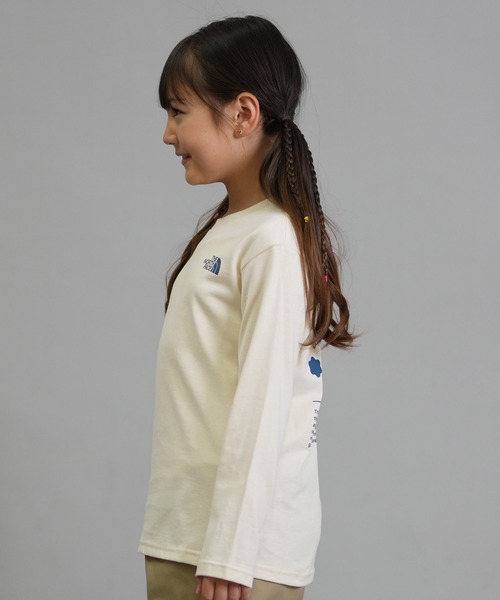 THE NORTH FACE（ザノースフェイス）の「THE NORTH FACE/ザ・ノース・フェイス キッズ ロンT バックプリント NTJ82533（Tシャツ/カットソー・キッズ・ダークオリーブ/キナリ/コーラル・160cm/150cm/140cm/130cm）」の8枚目の写真
