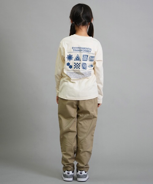 THE NORTH FACE（ザノースフェイス）の「THE NORTH FACE/ザ・ノース・フェイス キッズ ロンT バックプリント NTJ82533（Tシャツ/カットソー・キッズ・ダークオリーブ/キナリ/コーラル・160cm/150cm/140cm/130cm）」の11枚目の写真