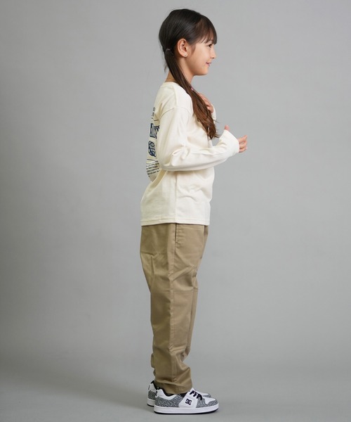 THE NORTH FACE（ザノースフェイス）の「THE NORTH FACE/ザ・ノース・フェイス キッズ ロンT バックプリント NTJ82533（Tシャツ/カットソー・キッズ・ダークオリーブ/キナリ/コーラル・160cm/150cm/140cm/130cm）」の12枚目の写真