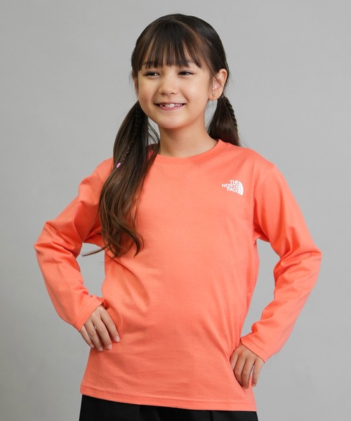 THE NORTH FACE（ザノースフェイス）の「THE NORTH FACE/ザ・ノース・フェイス キッズ ロンT バックプリント NTJ82533（Tシャツ/カットソー・キッズ・ダークオリーブ/キナリ/コーラル・160cm/150cm/140cm/130cm）」の19枚目の写真