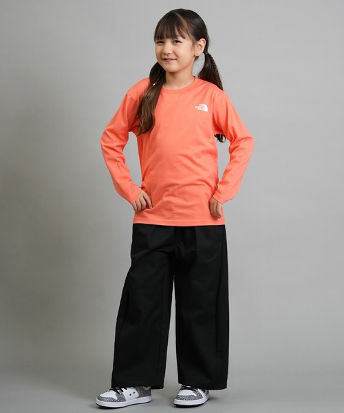 THE NORTH FACE（ザノースフェイス）の「THE NORTH FACE/ザ・ノース・フェイス キッズ ロンT バックプリント NTJ82533（Tシャツ/カットソー・キッズ・ダークオリーブ/キナリ/コーラル・160cm/150cm/140cm/130cm）」の22枚目の写真