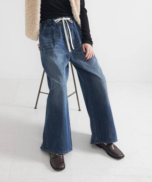 URBAN RESEARCH（アーバンリサーチ）の「デニムイージーワイドパンツ（デニムパンツ・レディース・ブルー/ブラック・36/38/40）」の5枚目の写真