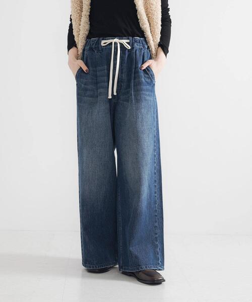 URBAN RESEARCH（アーバンリサーチ）の「デニムイージーワイドパンツ（デニムパンツ・レディース・ブルー/ブラック・36/38/40）」の6枚目の写真