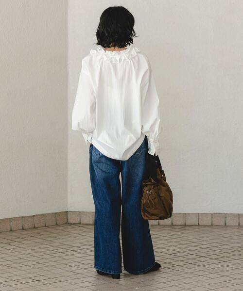 URBAN RESEARCH（アーバンリサーチ）の「デニムイージーワイドパンツ（デニムパンツ・レディース・ブルー/ブラック・36/38/40）」の9枚目の写真