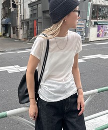 feepur（フェピュール）の「シアーリブTee（Tシャツ/カットソー）」