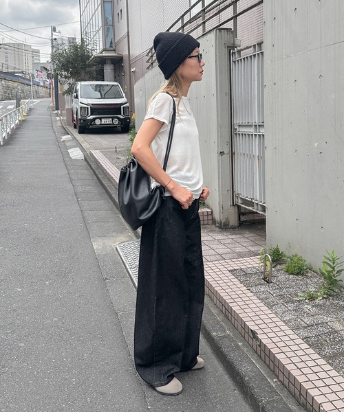 feepur(フェピュール)の「シアーリブTee(Tシャツ/カットソー・レディース・オフホワイト/グレー/ブラック/ブラウン・MEDIUM)」の13枚目の写真