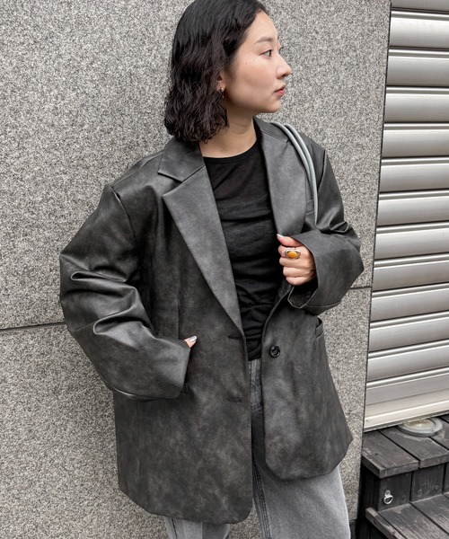 feepur(フェピュール)の「シアーリブTee(Tシャツ/カットソー・レディース・オフホワイト/グレー/ブラック/ブラウン・MEDIUM)」の21枚目の写真