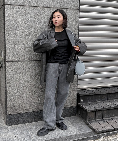feepur(フェピュール)の「シアーリブTee(Tシャツ/カットソー・レディース・オフホワイト/グレー/ブラック/ブラウン・MEDIUM)」の19枚目の写真