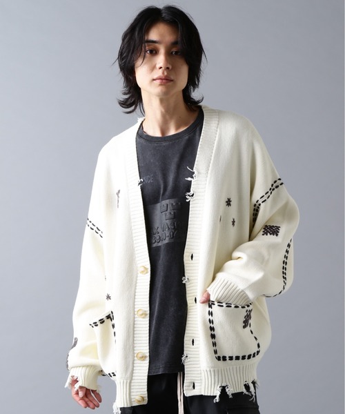 DankeSchon/ダンケシェーン/HAND STITCH KNIT CARDIGAN（カーディガン