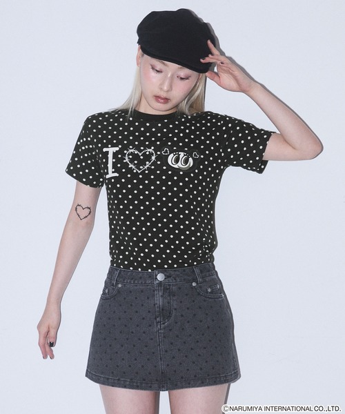 モノトーンナカムラくん I Love tee【ANGEL BLUE】（Tシャツ