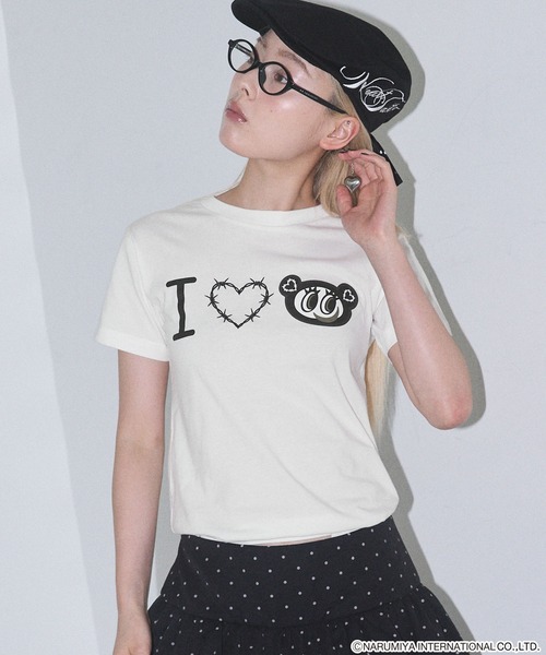 HeartTattoo モノトーンナカムラくん　Tシャツ　エンジェルブルー　完売 HeartTattoo モノトーンナカムラくん Tシャツ エンジェルブルー