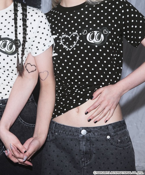 HeartTattoo モノトーンナカムラくん　Tシャツ　エンジェルブルー　完売 HeartTattoo モノトーンナカムラくん Tシャツ エンジェルブルー 完売