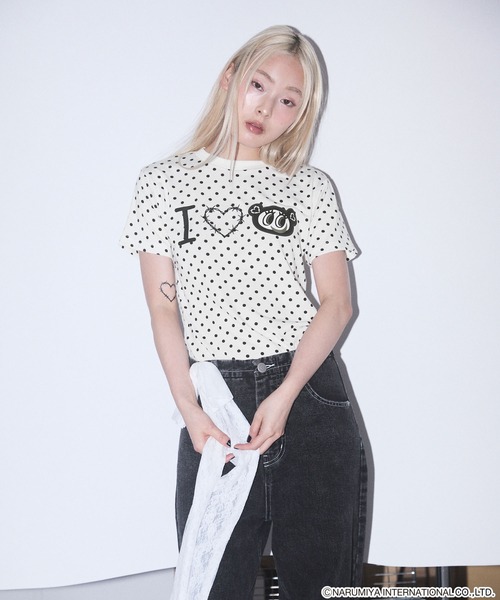 HeartTattoo モノトーンナカムラくん　Tシャツ　エンジェルブルー　完売 HeartTattoo モノトーンナカムラくん Tシャツ エンジェルブルー