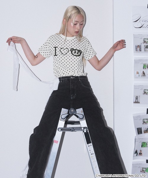 HeartTattoo モノトーンナカムラくん　Tシャツ　エンジェルブルー　完売 期間限定】エンジェルブルー・ナカムラくん復刻バンドTシャツ