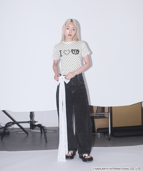 モノトーンナカムラくん I Love tee【ANGEL BLUE】（Tシャツ