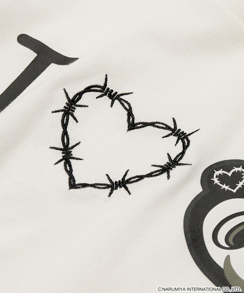 HeartTattoo モノトーンナカムラくん　Tシャツ　エンジェルブルー　完売 モノトーンナカムラくん I Love tee【ANGEL BLUE】（Tシャツ