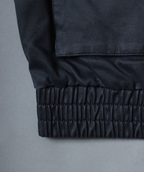 ANPAS（アンパス）の「Faux waxed jacket/襟ボア ワックスライク A-2タイプジャケット ワークブルゾン フライトジャケット ミリタリーブルゾン アウター メンズ レディース（ブルゾン・メンズ・ブラック/ブラウン・M/L/LL）」の13枚目の写真