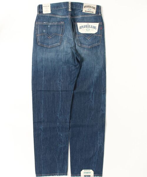 REPLAY(リプレイ)の「9ZERO1 ストレートフィットインディゴダメージデニム(デニムパンツ・メンズ・ダークブルー・W28xL32/W29xL32/W30xL32/W31xL32/W32xL32/W33xL32/W34xL32)」の9枚目の写真