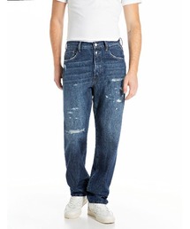 REPLAY（リプレイ）の「9ZERO1 ストレートフィットインディゴダメージデニム（デニムパンツ）」