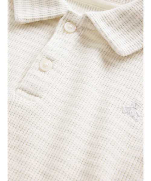 GAP(ギャップ)の「ソフトスパン ポロコーデセット (ベビー)(セットアップ・キッズ・ホワイト/グレー・60cm/70cm/80cm/90cm)」の5枚目の写真