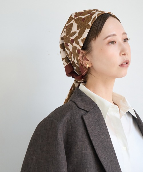 ROPE' PICNIC（ロペピクニック）の「90×90 アソートビンテージライクパターンスカーフ（バンダナ/スカーフ・レディース・ワイン/ブルー系その他4/ブラック系その他・FREE）」の18枚目の写真