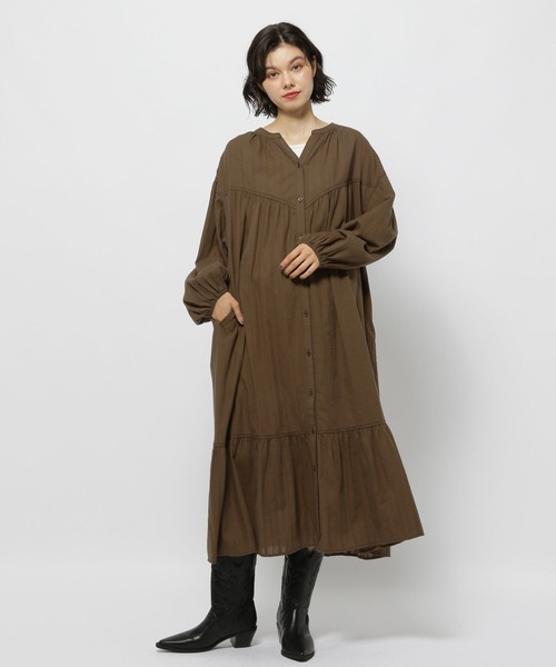 カラミストライプワンピース（ワンピース）｜niko and（ニコアンド