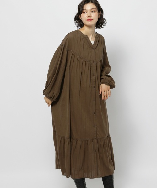 カラミストライプワンピース（ワンピース）｜niko and（ニコアンド