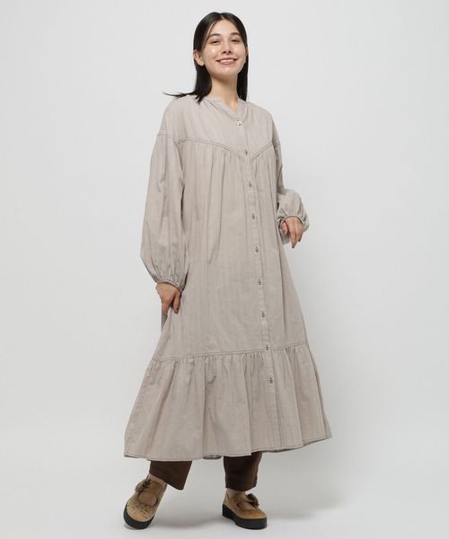 セール】カラミストライプワンピース（ワンピース）｜niko and