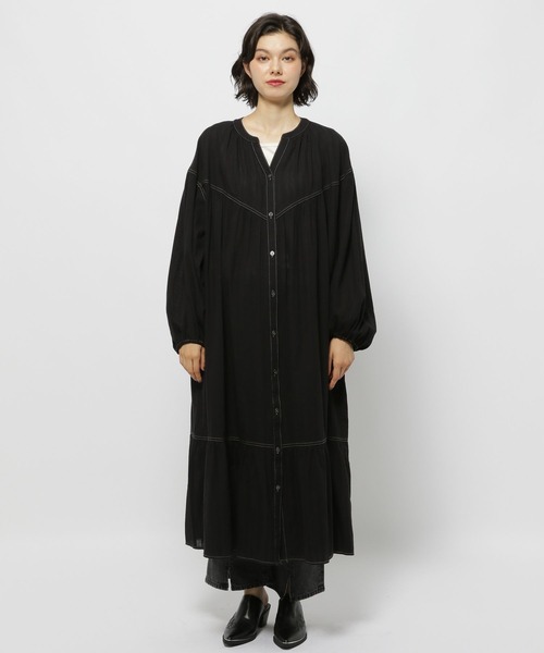 カラミストライプワンピース（ワンピース）｜niko and（ニコアンド