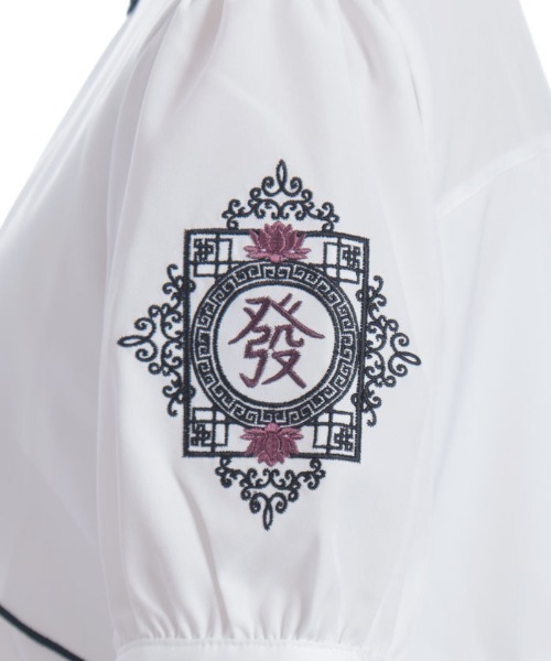 axes femme POETIQUE（アクシーズファムポエティック）の「麻雀牌刺繍ブラウス（シャツ/ブラウス・レディース・レッド/ホワイト/ブラック・MEDIUM）」の20枚目の写真