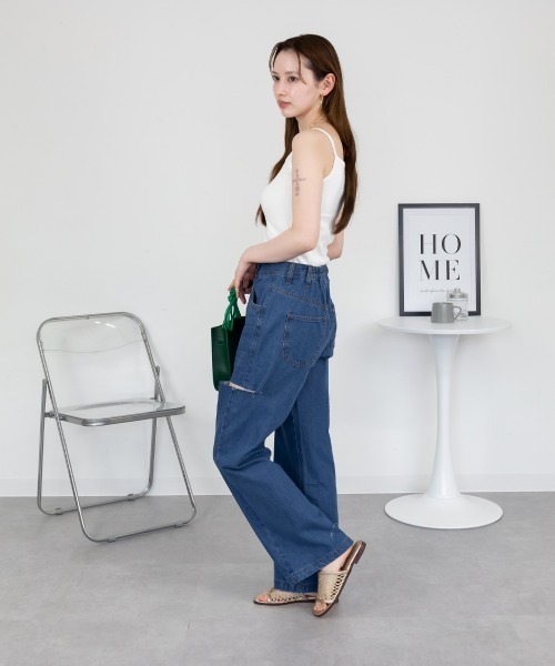 aity(アイティ)の「キーネックキャミソール コットン インナー トップス シンプル 無地 黒 白 夏服(キャミソール・レディース・ブラック/オフホワイト・L/LL/3L/4L/M)」の7枚目の写真