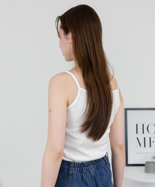 aity(アイティ)の「キーネックキャミソール コットン インナー トップス シンプル 無地 黒 白 夏服(キャミソール・レディース・ブラック/オフホワイト・L/LL/3L/4L/M)」の10枚目の写真
