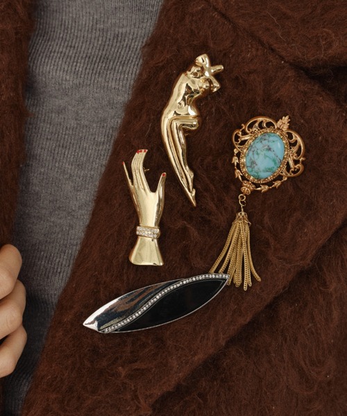 セール】3set vintage like brooch【2025】/ ヴィンテージライク セール】3set vintage like brooch【2025】/ ヴィンテージライク