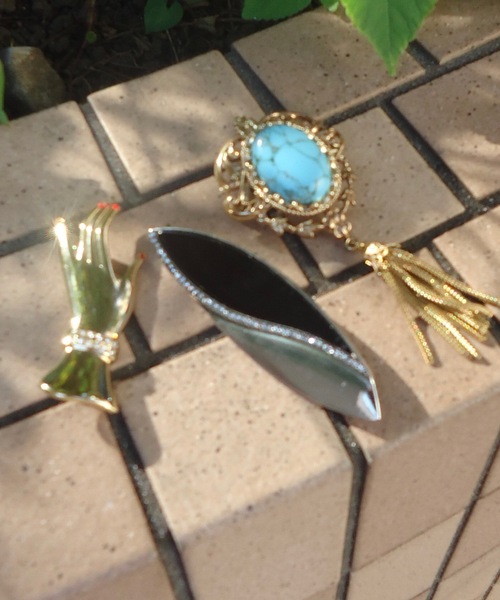 3set vintage like brooch【2025】/ ヴィンテージライクブローチ
