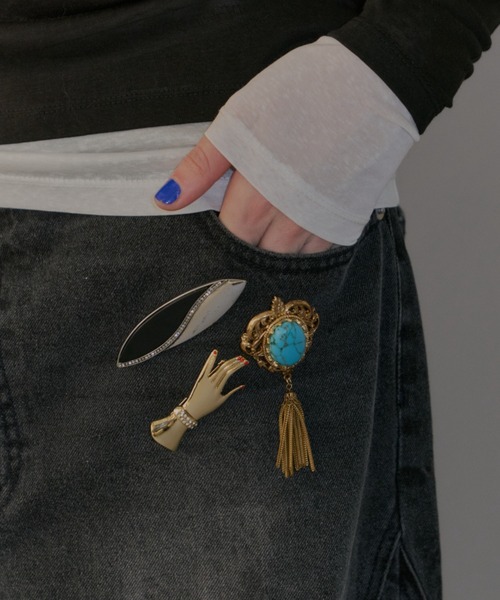 ヴィンテージスタイル ブローチ・コサージュセットシルバー925 3set vintage like brooch【2025】/ ヴィンテージライクブローチ