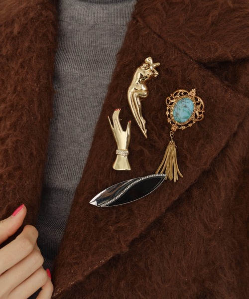 3set vintage like brooch【2025】/ ヴィンテージライクブローチB