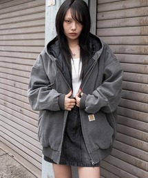 WEGO | WEGO/【25年秋冬新作】ワーカーズキルトフードブルゾン(ブルゾン)