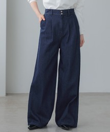 デニムタックパンツ